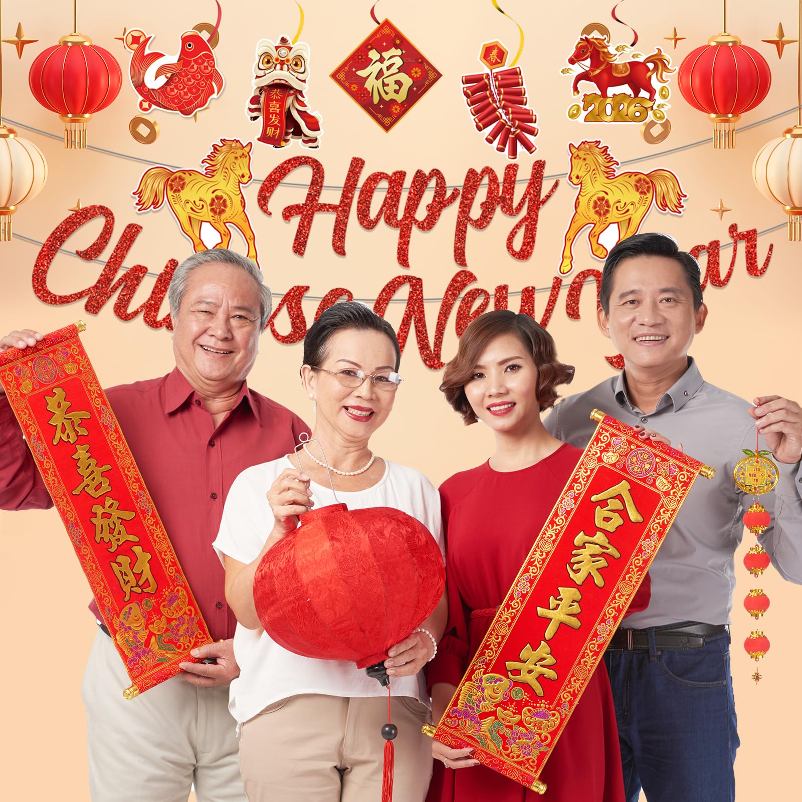 Amazon.com: Chinese New Year Decorations 2026, 19Pcs Lunar New